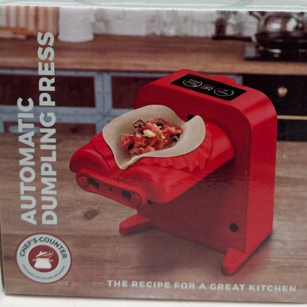 New chefs counter Automatic Dumpling Press - Red